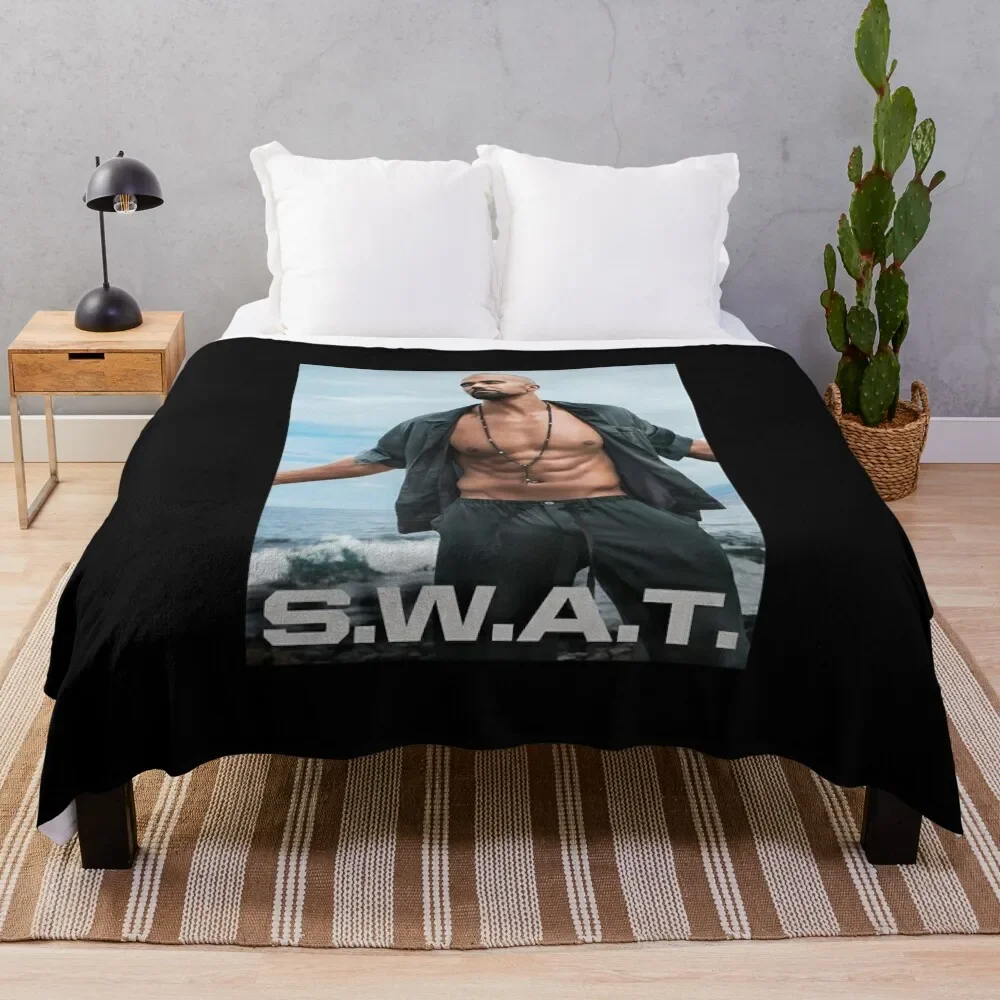 

Special Present Shemar Moore Gift Movie Fans Throw Blanket Cozy Sofa Blanket for TV Watching Napping