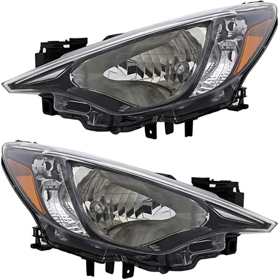 

For Yaris Sedan 1A Scion Ia Headlight 2016 2017 Driver and Passenger Side Headlamp Replacement