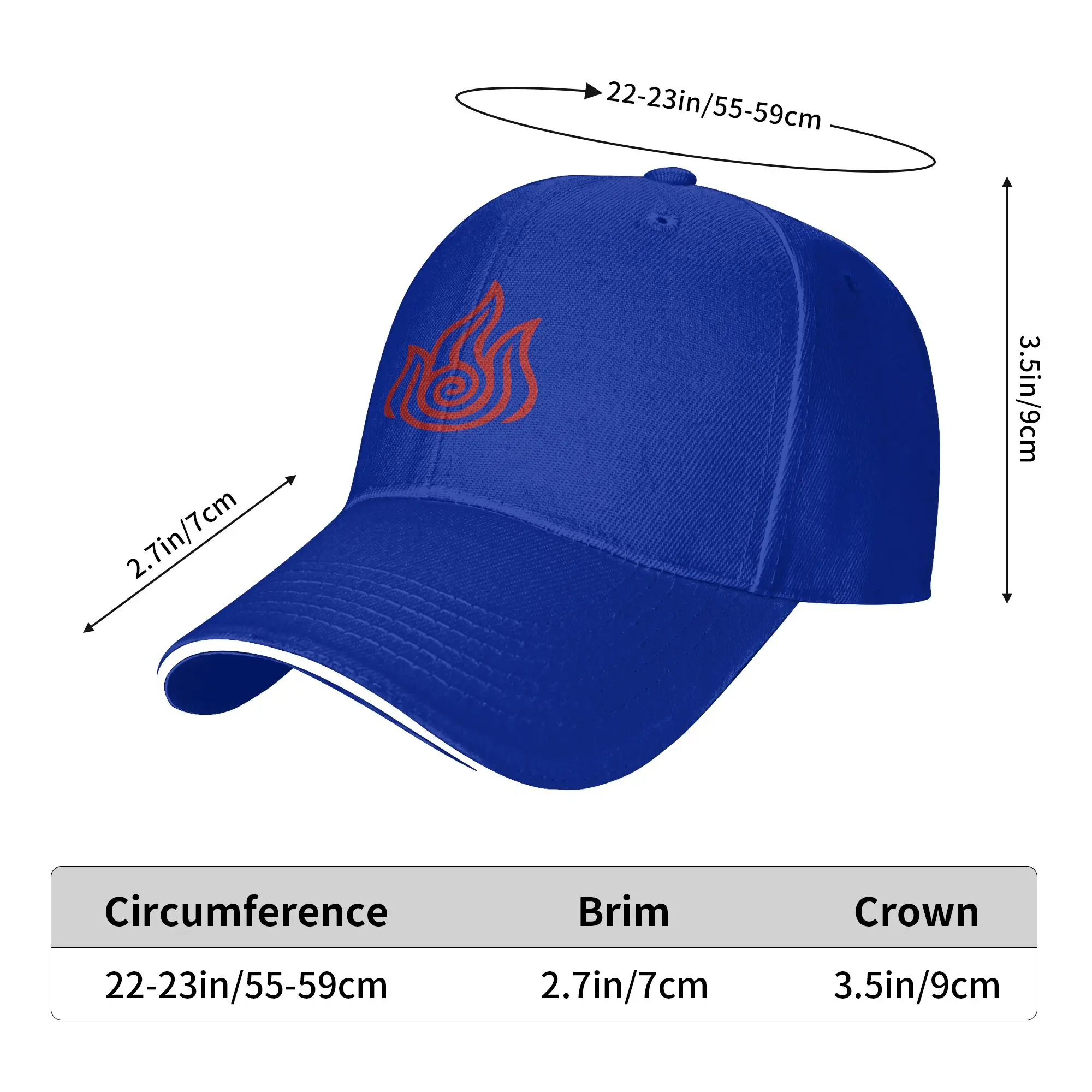Avatars Airbender Elements Baseball Cap  y2k Funny Men Women Trucker Hat Breathable Print Hunting Camping Snapback Cap Gift