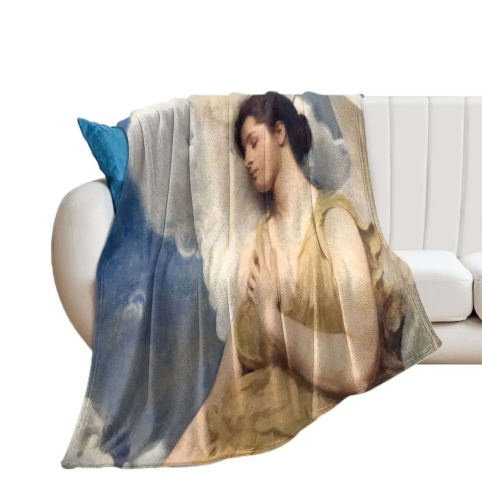 Winged Figure - Abbott Handerson Thayer Throw Blanket Sofas Luxury St Cute Plaid Loose Blankets