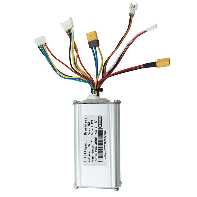 24V 250W Electric Scooter Controller+LCD Display+Brake+Connected Cable Kit Carbon Fiber E-Scooter Bike Cycling Equipment