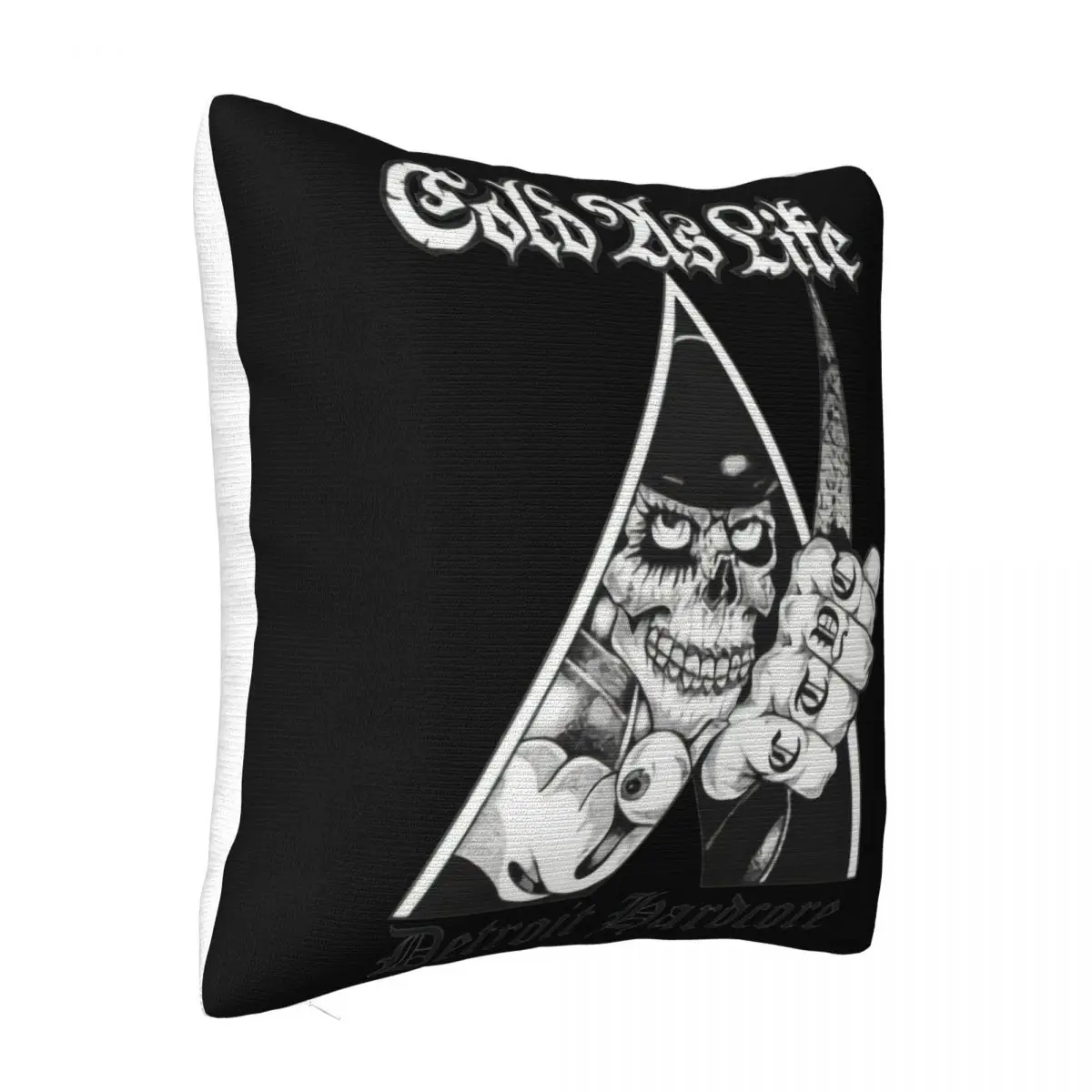 Cold As Life Detroit Hardcore Tour Cotton White Unisex All Size 2021 Latest Spring Comical Hot Sell Pillow Case