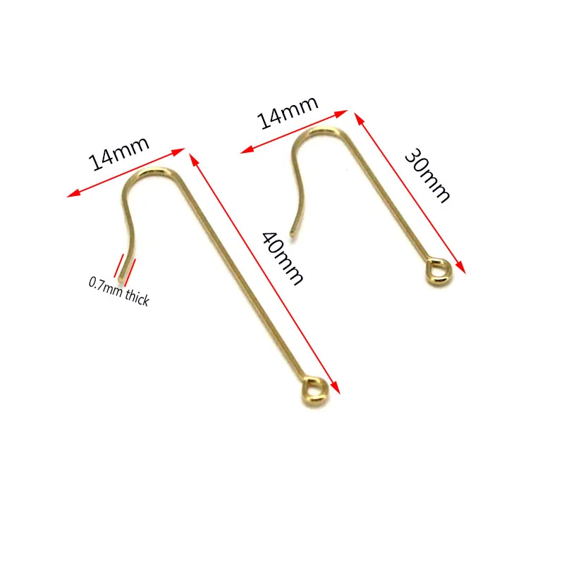20 pz 316 in acciaio inox semplici orecchini ganci per la creazione di gioielli donne ipoallergeniche ciondola orecchini fermagli auricolari fai da