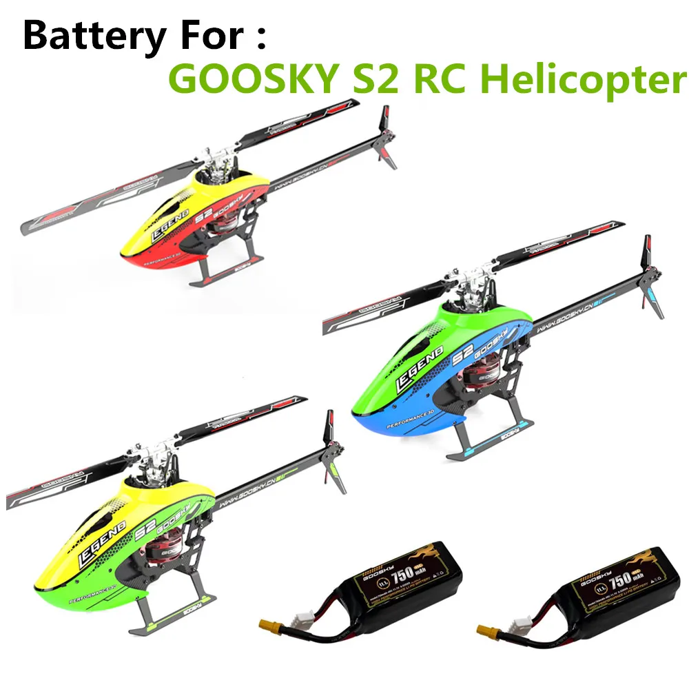 GOOSKY S2 Battery 11.1V 750mAh  45C  For GOOSKY S2 RC Helicopter Spare Parts GOOSKY S2 Batteries