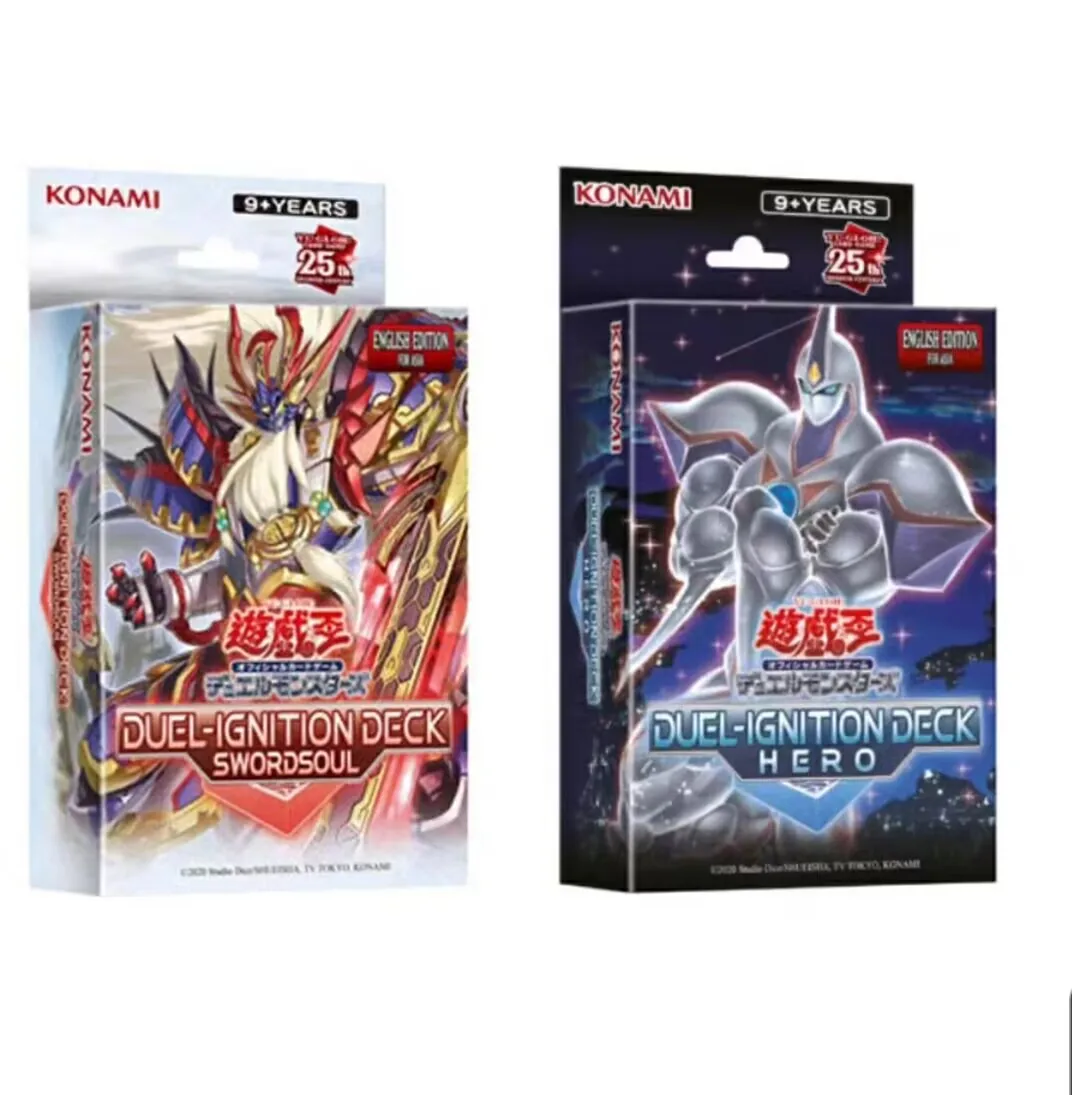 NEW 2Pcs Yugioh  Duel Monsters Duel Ignition Deck Swordsoul Hero DI01 DI02 Asian English Collection Sealed Booster Box