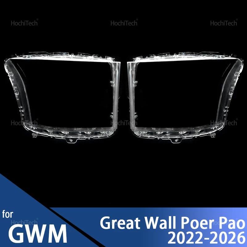 

Front Headlight Cover for Great Wall KingKong Cannon GWM Poer 2022-26 Auto Glass Lens Case Head Light Caps Lampshade Shell