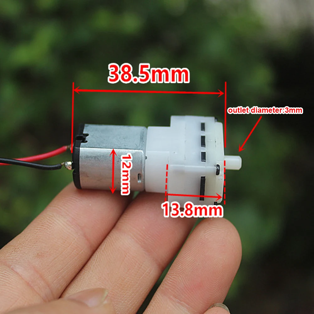 Mini 030 Air Pump Micro 12mm*38.5mm Air Oxygen Pump DC 3V 55kpa Air Pump 3mm Air Outlet Fish Tank Sphygmomanometer Aquarium