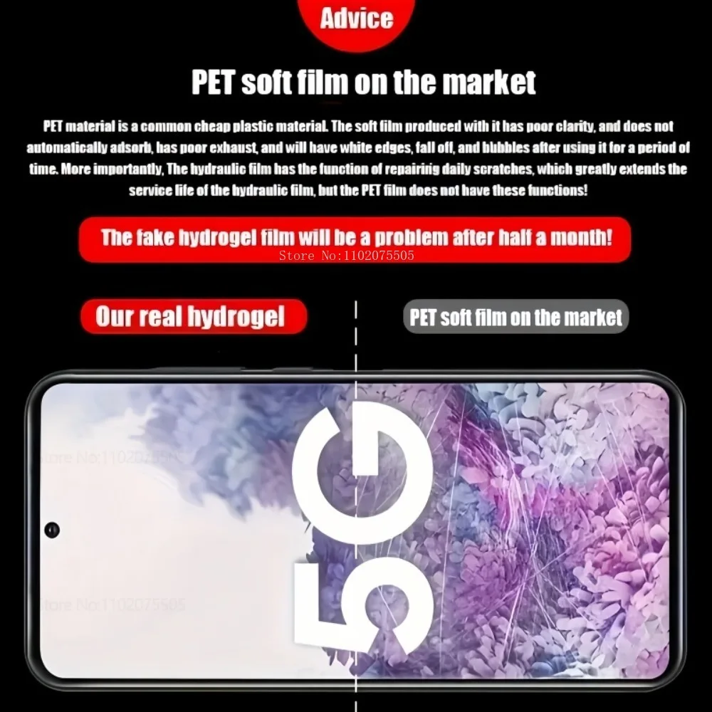 4 шт. ультра прозрачная гидрогелевая пленка для Samsung Galaxy S25/S24/S23 Ultra S25 Plus Защитная экрана S20 S21FE S22 S23 Фото №4