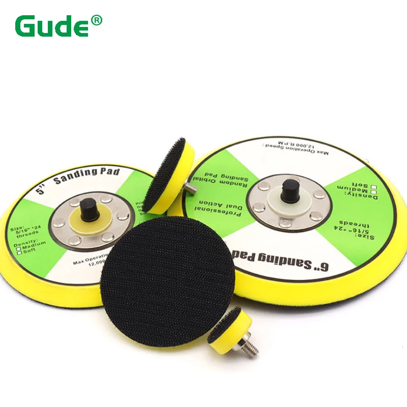 1- 5 Inch Self-adhesive Pneumatic Sander Polishing Disk Hook And Loop Backing Sanding Pad Polishing Disc