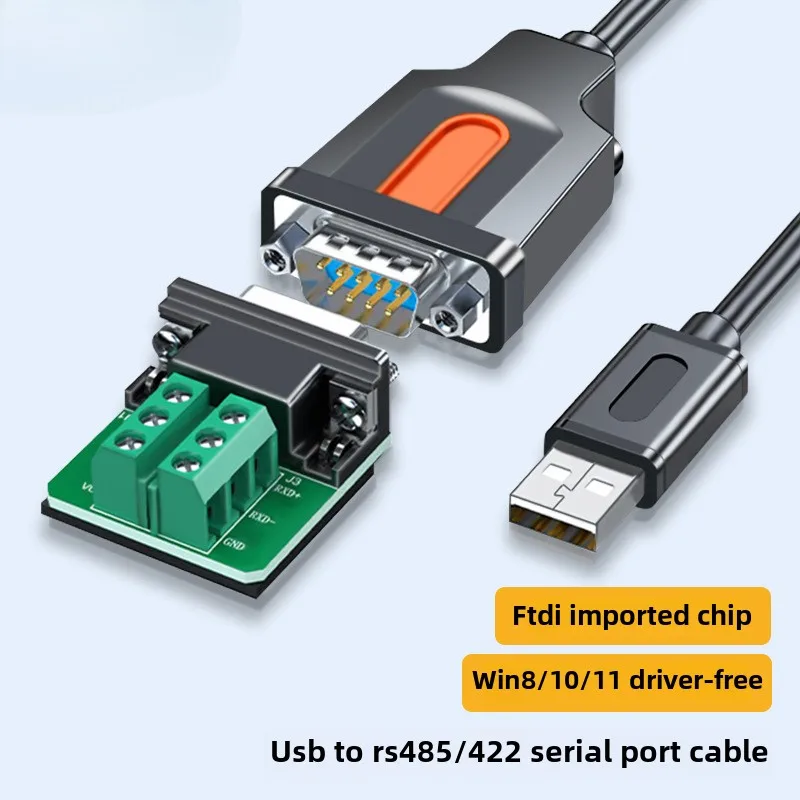 Electronic Accessories USB To RS485/422 Serial Port Data Cable Battery PLC Debug Configuration Line FT232