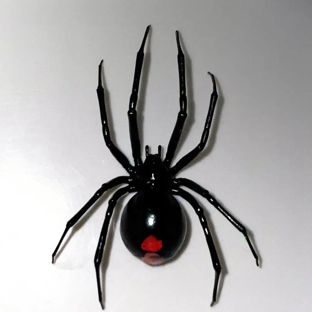 1/2/4/6Pcs 3D Spider Magnetic Refrigerator Sticker Decor Horror Wall Cabinet Desktop Realistic Spider Horror Decor Party Home