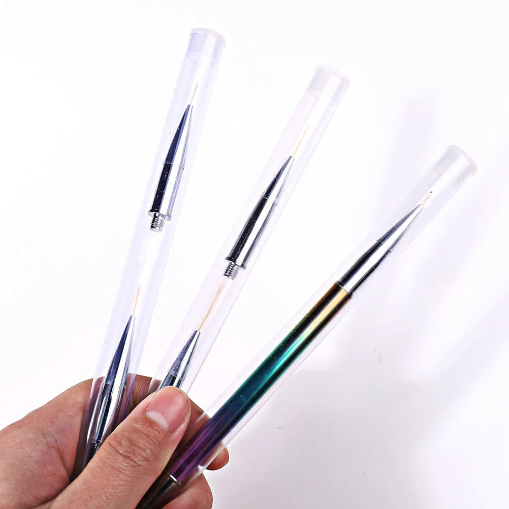 1 set 1 Set Art Pen Kit Replacement Heads Multi-Functional Nail Drawing Line Patterns Salon Manicure Tools Nail Art Supplies