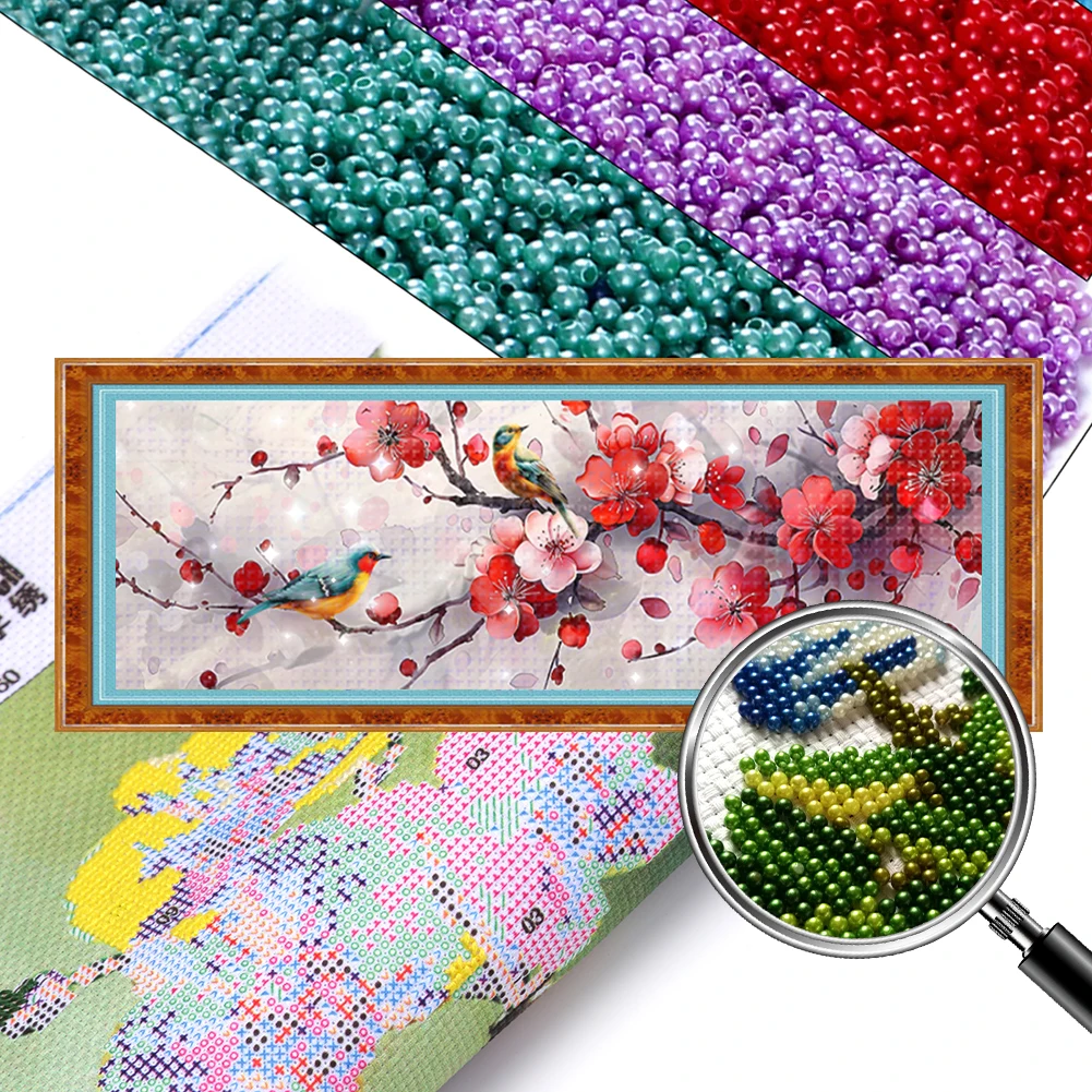 

Full Embroidery Beads Printed 11CT Landscape Cross Stitch Kit Home Art Decor