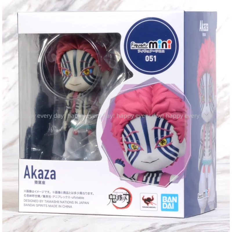 

In Stock Bandai Figuarts Mini Demon Slayer Akaza Q-version Figure Collection Gifts