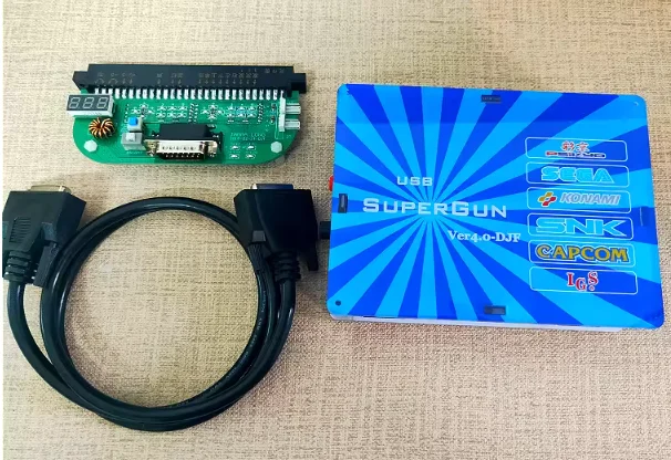 Serie USB SuperGun/CBOX V4.0 Ver4.0-DJF (Versión Estándar/con Fuente de Alimentación) para Placa de Sistema Arcade/SNK IGS Deck