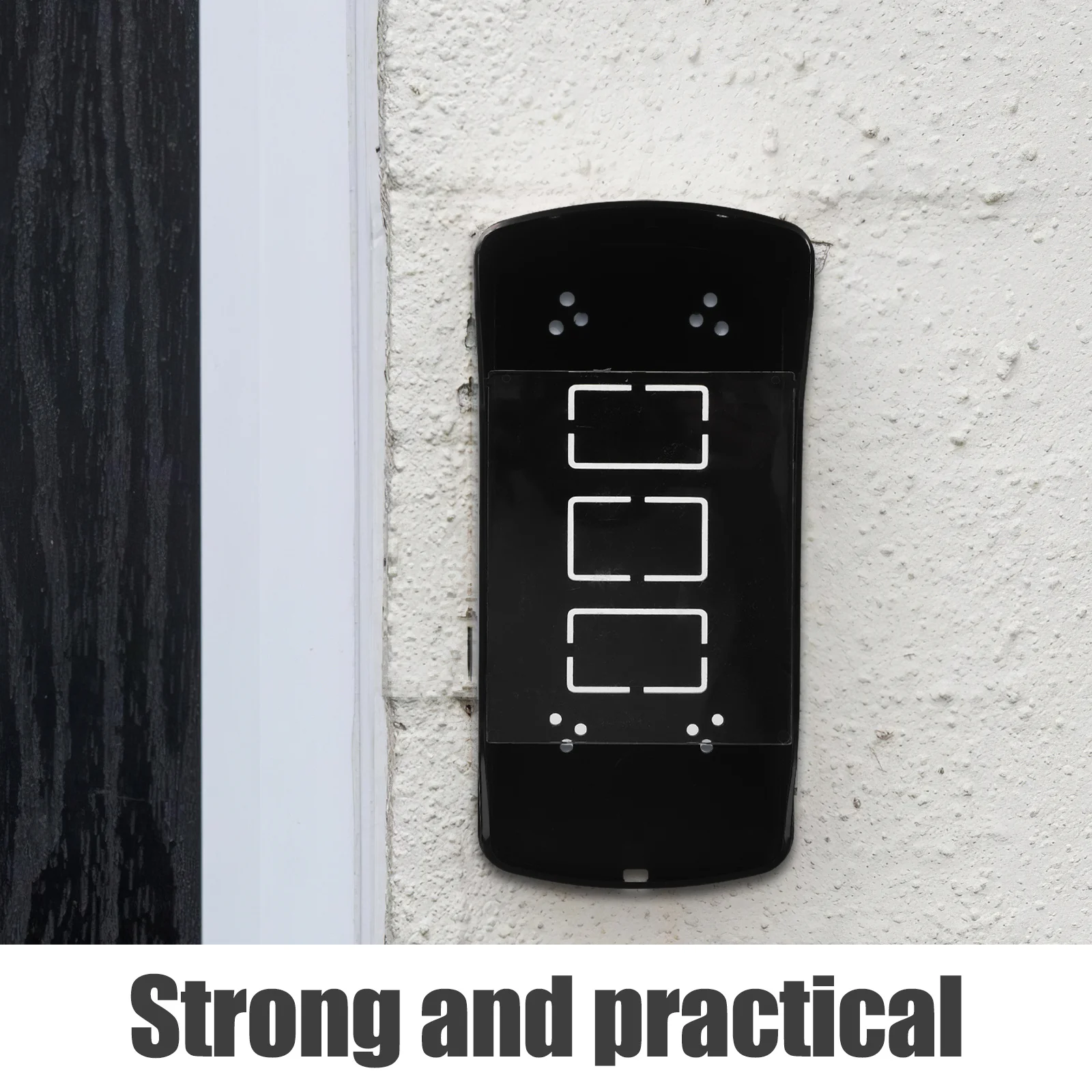 Plastic Doorbell Rain Cover Transparent Flip Cap Easy Install Outdoor Doorbell Access Control Machine Waterproof Protective