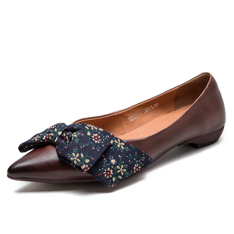 

Genuine Leather Womens Flat Shoes Luxury Handmade Quality Comfortable 2026 Spring Summer Fashion Elegant Outdoor Ladies Loafers