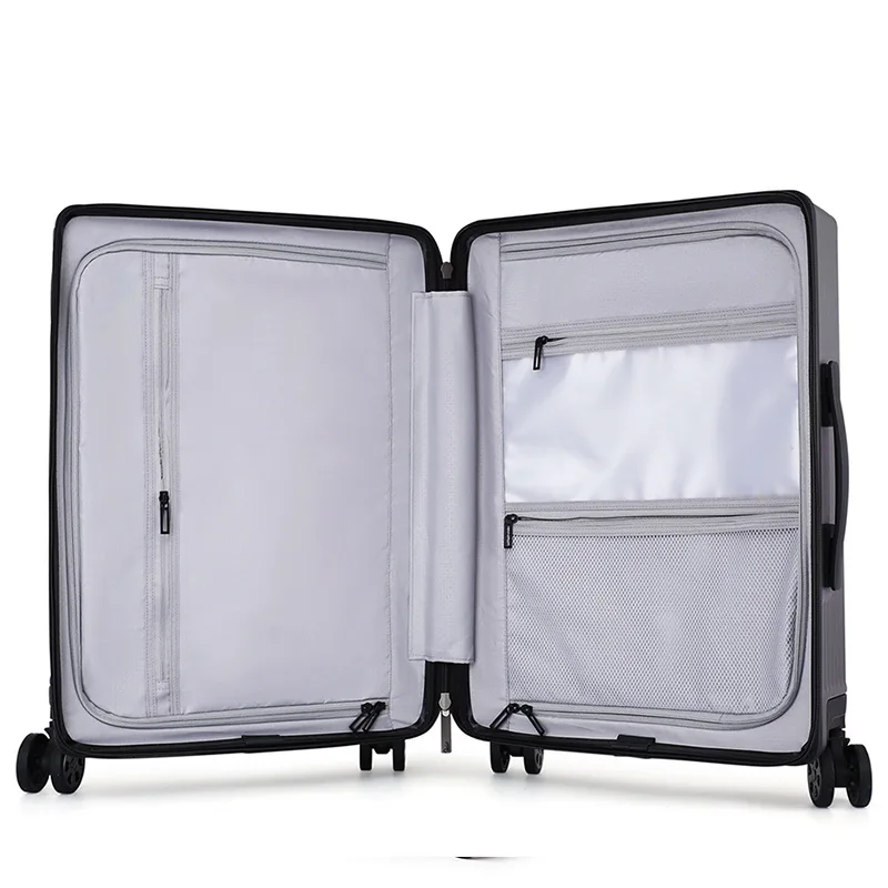 Valise à Roulettes avec Micro USB pour Homme, Bagage de Voyage avec Sacoche pour Ordinateur Portable, Nouvelle Collection 2023