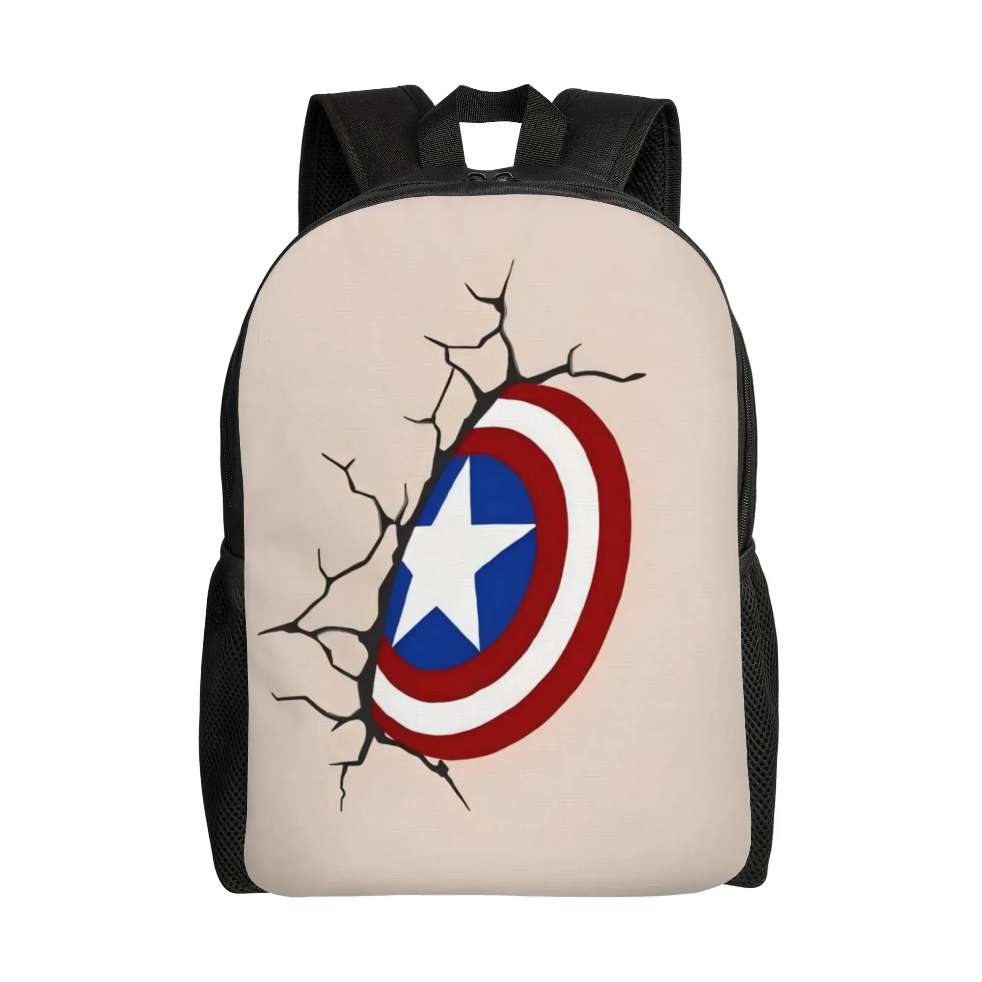 

Back to school season Personalised aptain America s Shield Breakthrough Handbag Marvel Men Women Adult Book Pack Backpack