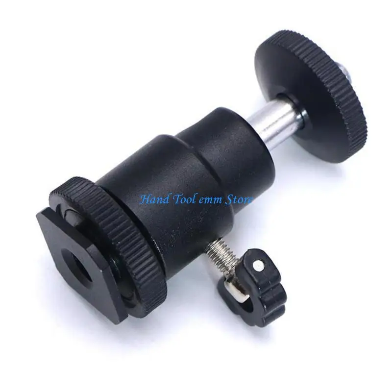 

H37F Multi-Functional Cold Shoe Mount Adjustable 1/4in & 3/8in Bracket for Camera Monitors, Mics, and Holders