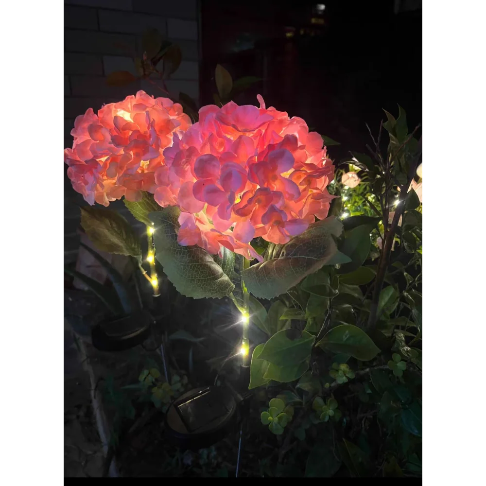

Solar Waterproof Hydrangea Lantern Balcony Garden Courtyard Atmosphere Decoration Simulation Flower Lawn Landscape Light