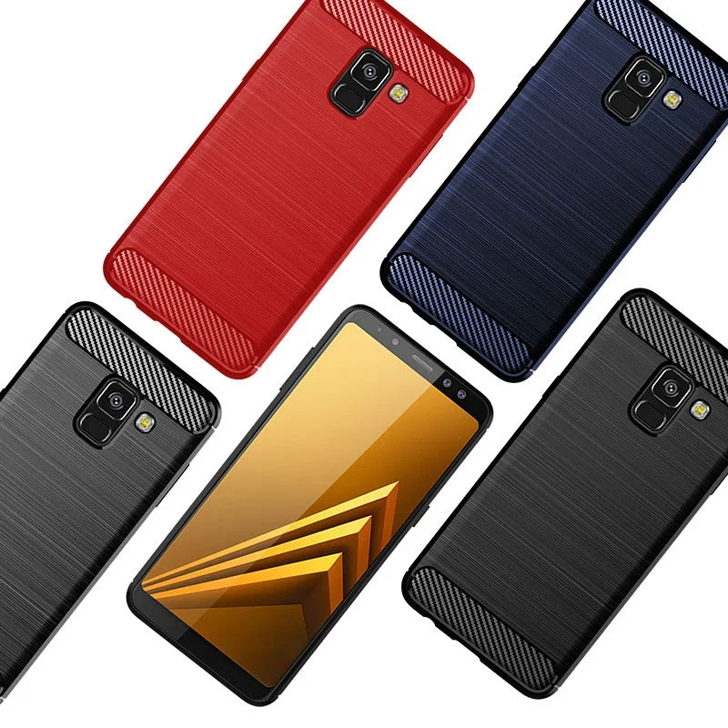 Case For Samsung Galaxy A8 2018 Case Silicone TPU Shockproof Carbon Cover for Samsung Galaxy A8 2018 A530F Funda Capa Coque Case