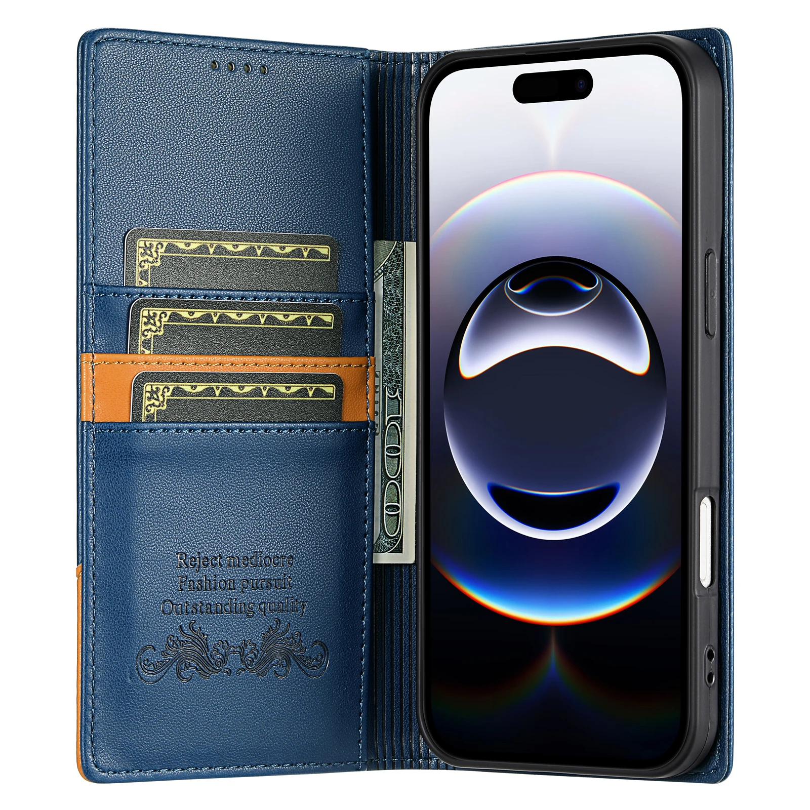 Custodia a portafoglio in pelle magnetica per iPhone 17 Air 16E 16 Pro Max 15 14 13 12 11 XS XR Max SE 8 7 Plus Borsa per carte Cover per telefono