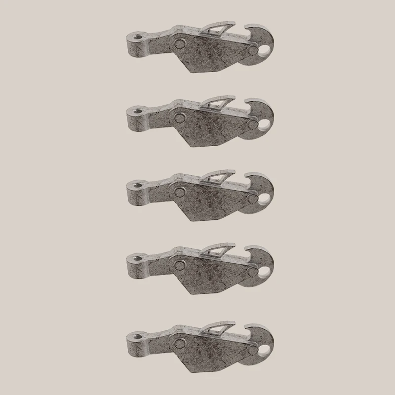 5PCS Simulated Towing Hook 32x11x5mm Miniature Zinc Alloy Drag Hooks Boat Ship Model Upgrade Decoration Parts for DIY Hobby