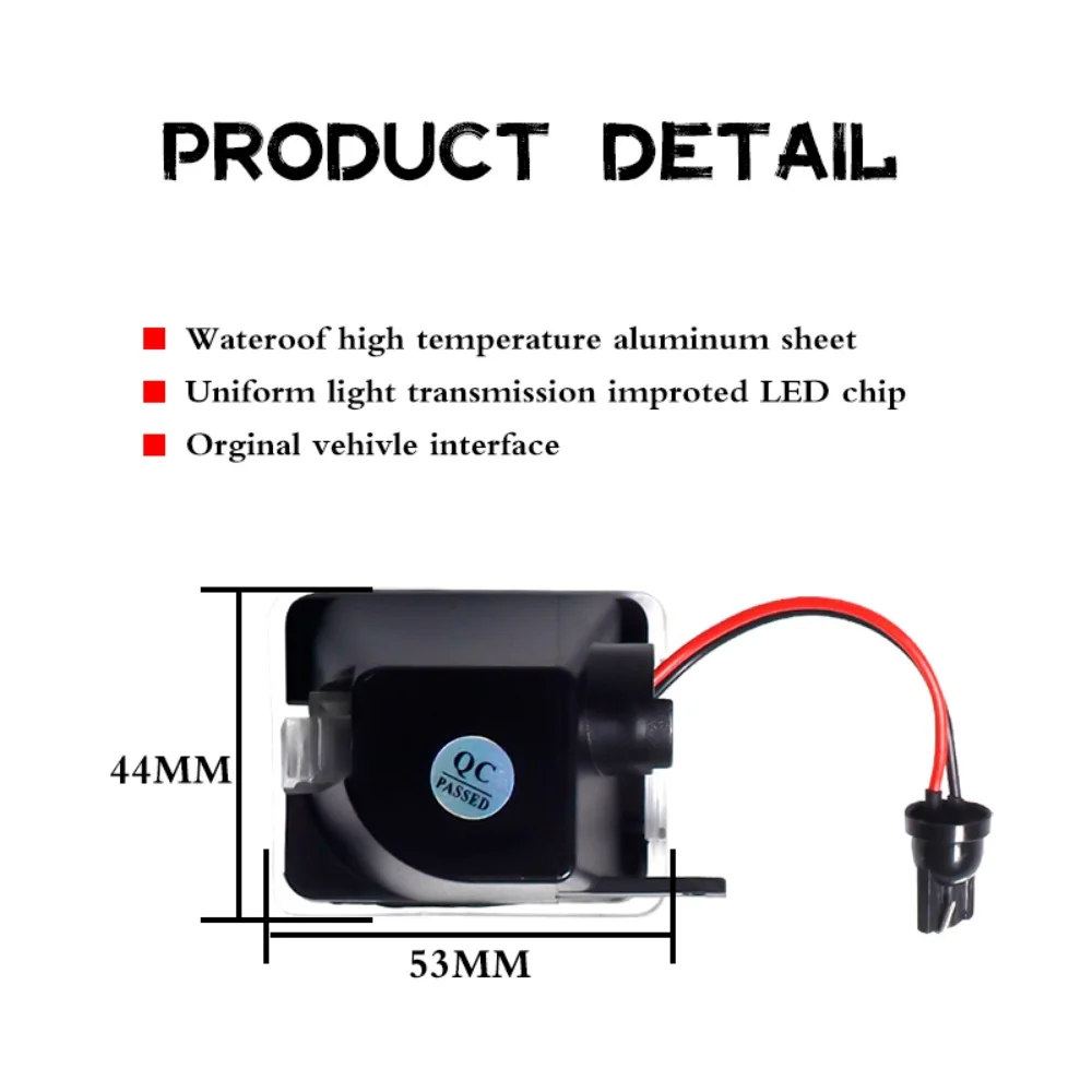 Car LED Under Side Mirror Puddle Lights For Ford C-Max Focus MK3 Escape Mondeo MK4 MK5 S-Max MK2 Kuga Surrounding Ambient Lamp view 3