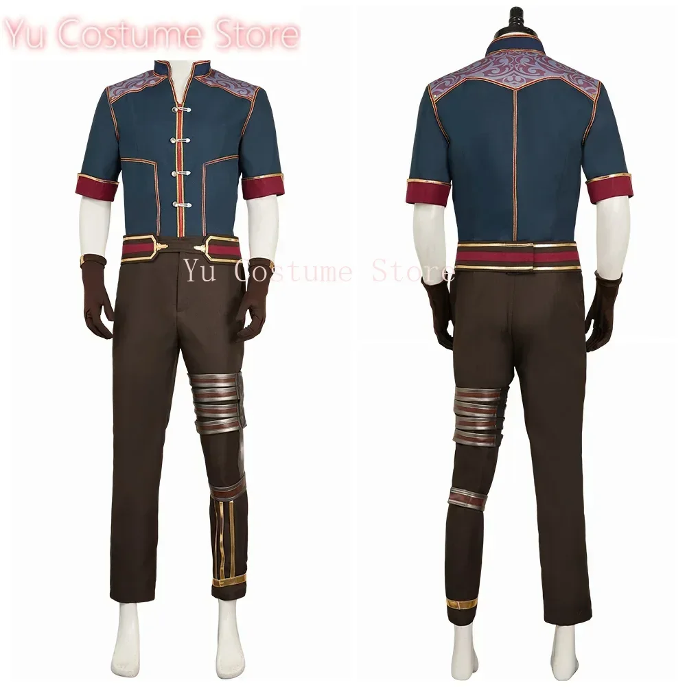 

TV 2 Arcane Jayce, мужской костюм для косплея, зеленый ролевой костюм, маскировочная одежда, перчатки, комплект с повязкой на ногу, костюмы на Хэллоуин, 2025 г.