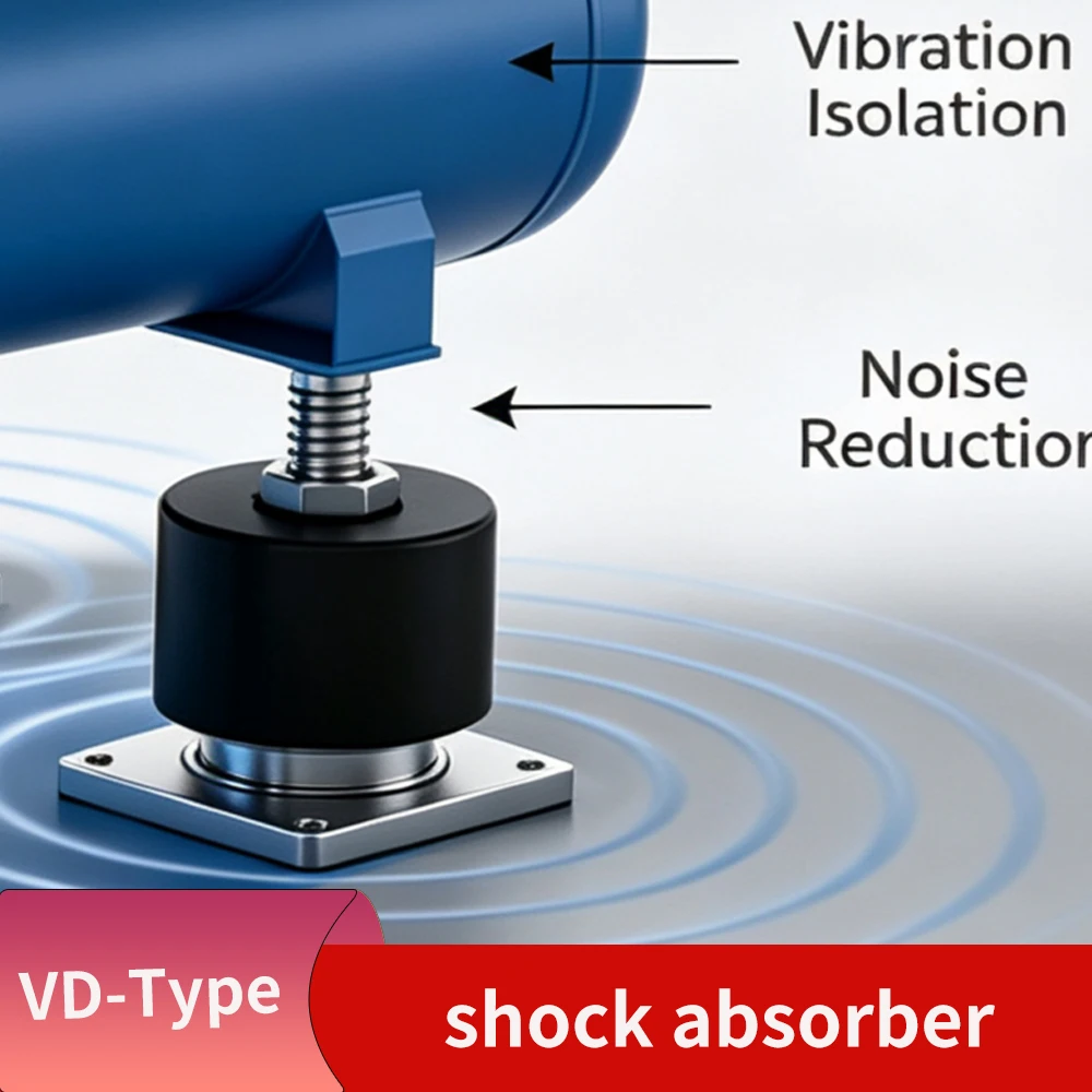 1Pcs VD-Type Shock Absorbers M10 M12 M16 M20 40mm-150mm  M10 M12 M16 M20 40mm-150mm