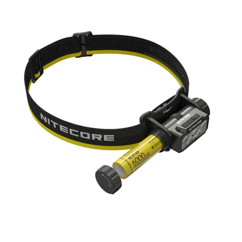 NITECORE HC70 UHE 1600 lúmenes 6 x NiteLab UHE LED USB-C linterna frontal recargable luz blanca + luz roja con batería de 6000mAh