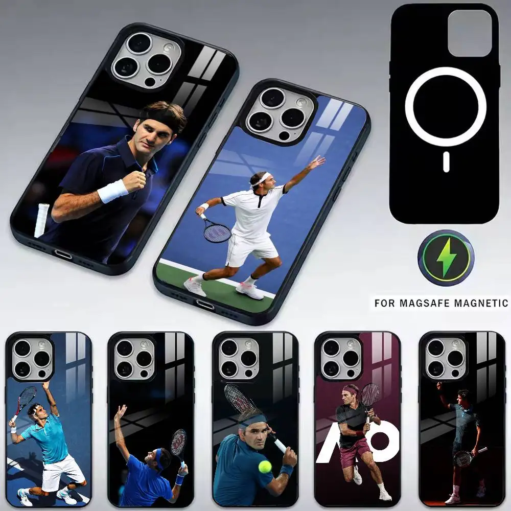 

R-Tennis Roger Federer-r Phone Case For iPhone17,16,15,14,13,12,11 Plus,Pro Magnetic For Magsafe Wireless Charging
