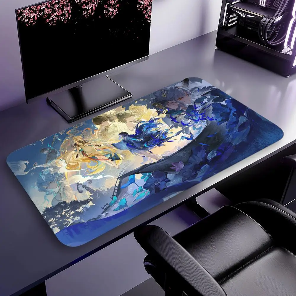 Wuthering Waves yangyang Mouse Pad Keyboard Mouse stitch Mouse pad,Gaming Accessories,Long Desk Mats,PC Parts XXL90x40cm