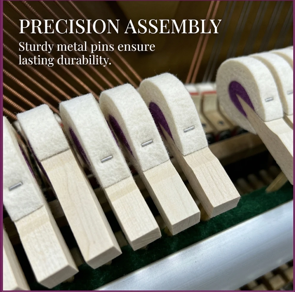 

Запчасти для ремонта пианино, молоточки для пианино, белое дерево с фиолетовой сердцевиной, войлок Nissan, без перфорации