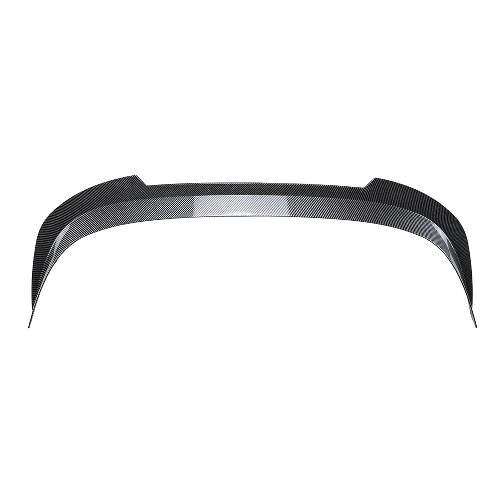 New！ For Volkswagen VW Golf 8 GTI R CS Style Rear Trunk Roof Spoiler Wing Lip Carbon Fiber Look/Gloss Black Upper Extension Spli