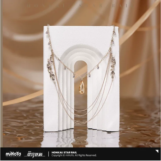 

Anime Honkai：Star Rail Aglaea Necklace Pendant Fashion Vintage Retro Anime Jewelry Cosplay Accessories Xmas Gifts