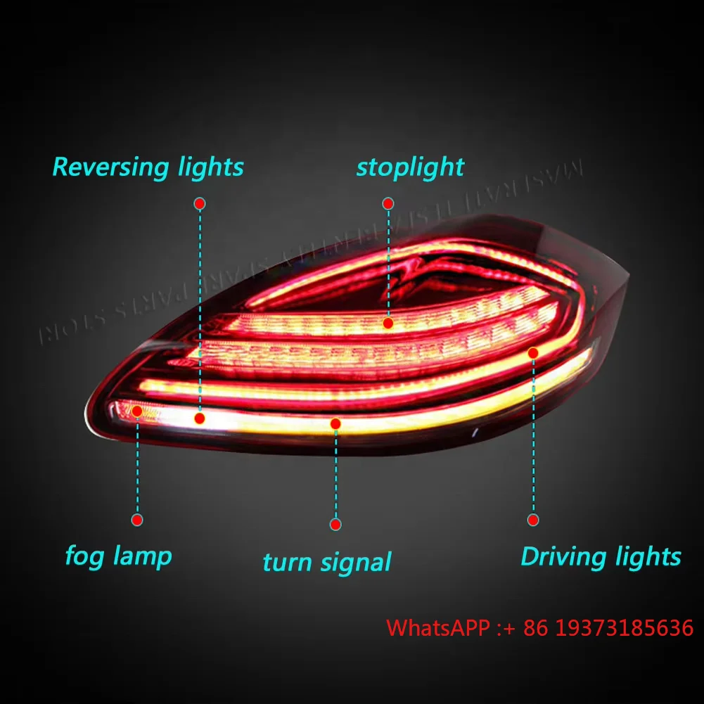 Hochwertige LED-Rücklichter für Porsche Panamera 9701. Upgrade 970.2 Plug and Play 2011–2013 Upgrade 2016 Panamera-Rücklichter