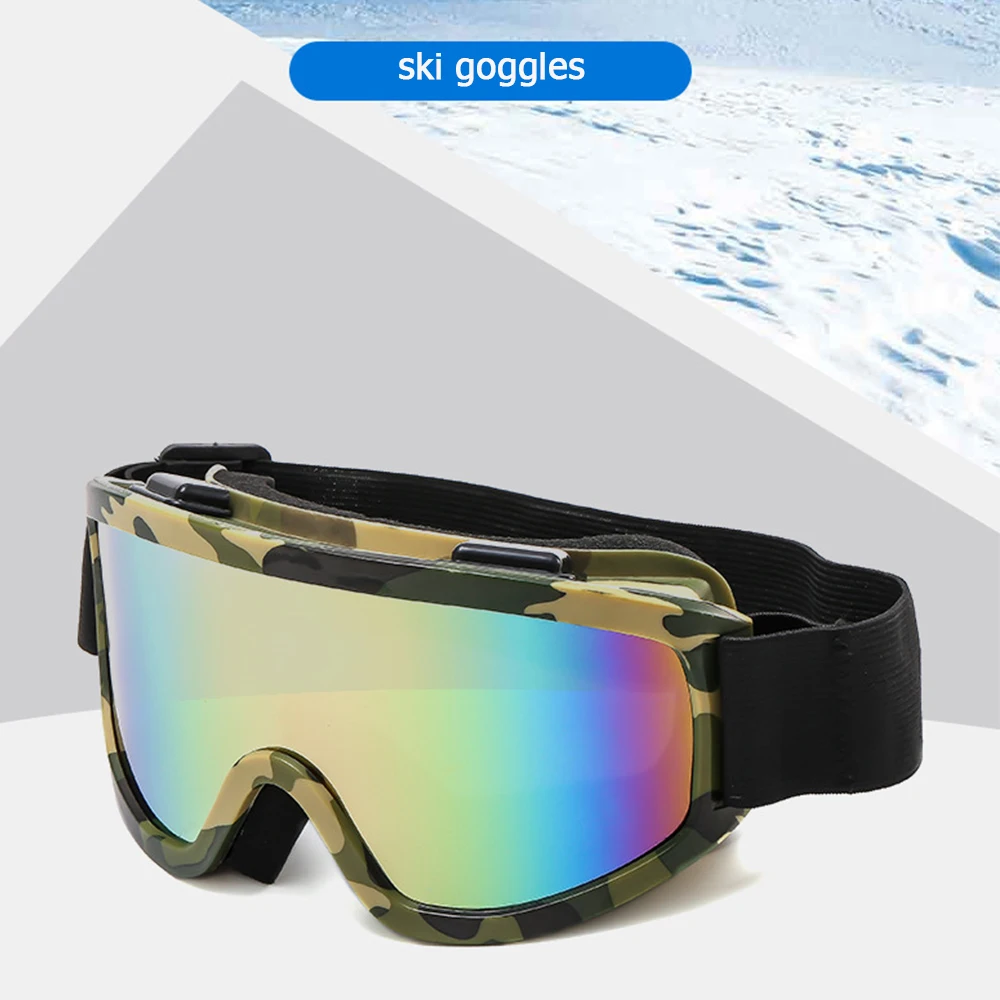 Skiing Goggles Windproof Cycling Motorcycle Goggles Winter Anti-Fog Snowboard Ski Glasses Ski Mask Tactical Goggle Sunglasses