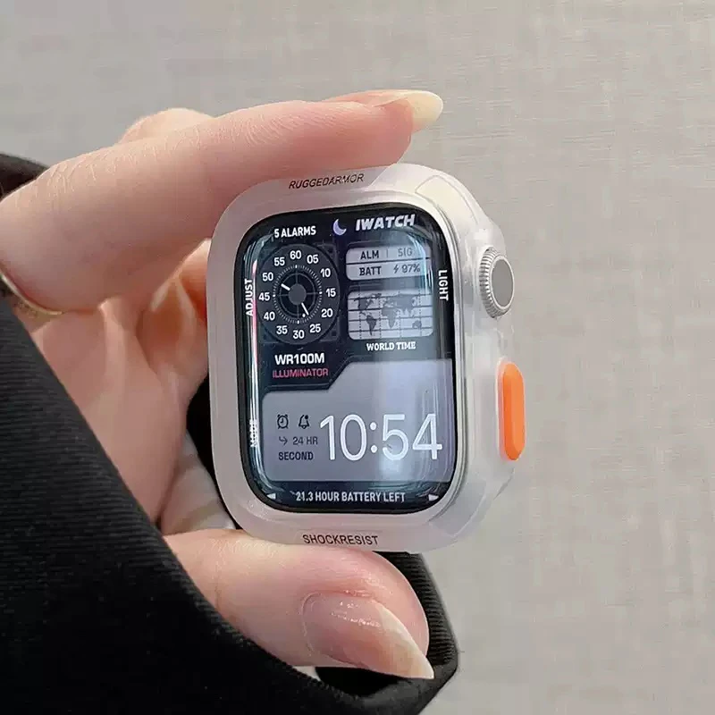 Weiche TPU-Hülle für Apple Watch 10 9 8 Gehäuse 46mm 42mm 45mm 41mm 44/40mm Ultra Schutz iWatch Series 7 SE 6 5 Stoßfänger Zubehör – Detail 3