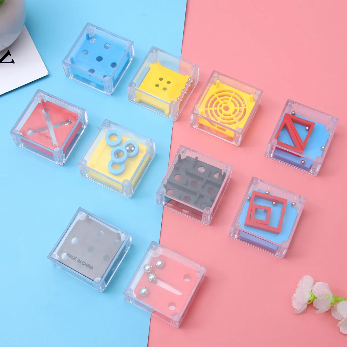 

10 PCS Classical Educational Toy Kids Puzzle Mini Fidget Toys Holiday Puzzles for Goodie Bag Stuffers