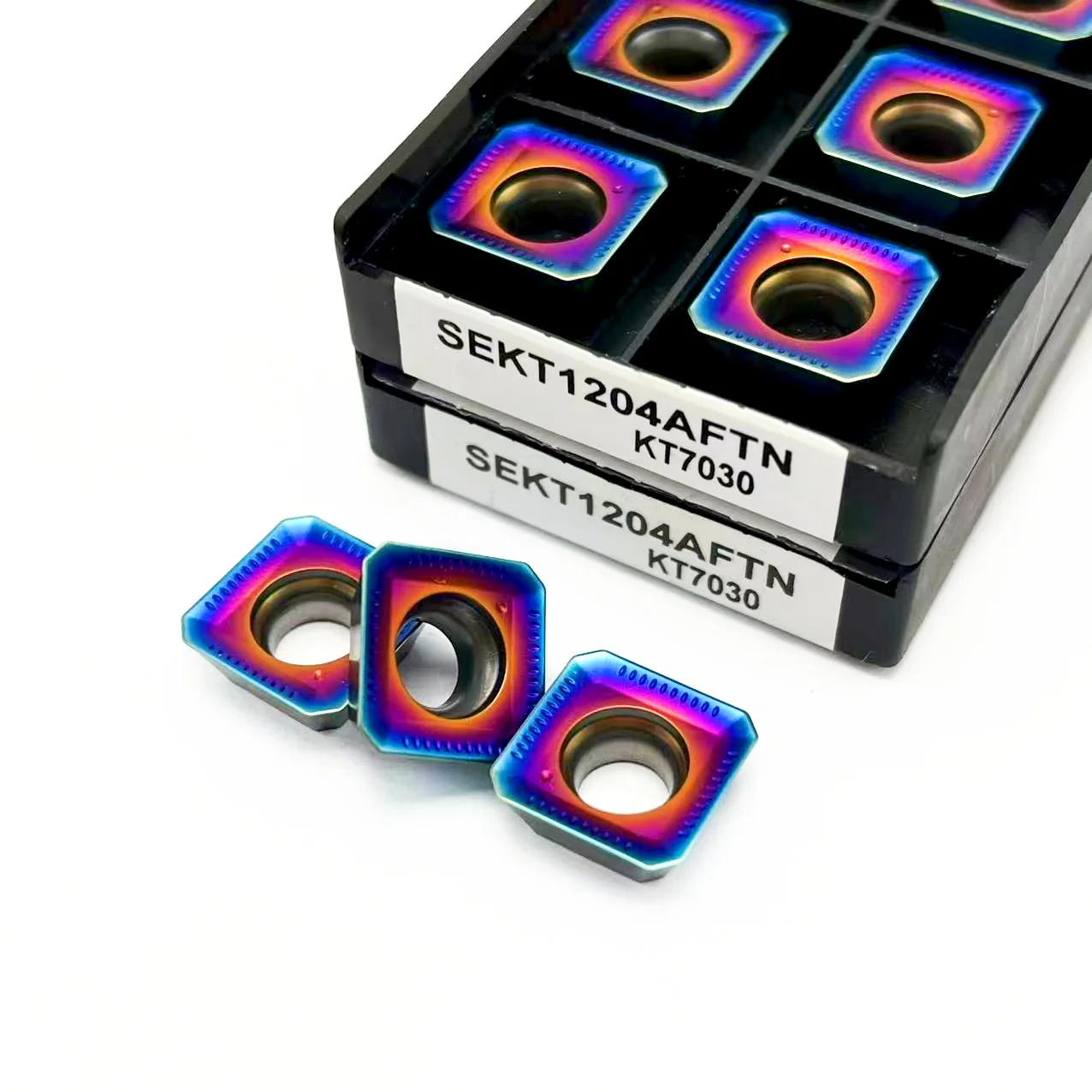 Carbide Milling Cutter Torneamento Inserção, Alta Qualidade, SEKT1204, AFKT7030, SEKT1204, Usinagem CNC
