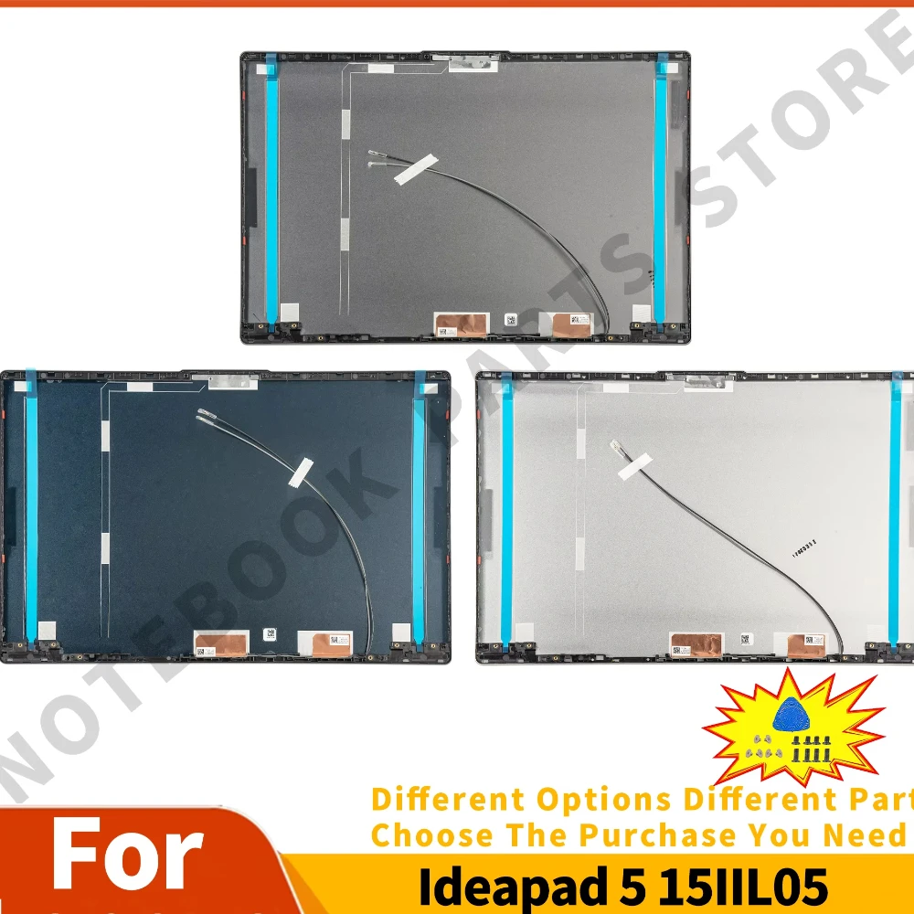 LCD Back Cove For ideapad 5-15IIL05 5-15ARE05 5-15ITL05 5-15ALC05 Top Case Rear Lid Repair 5CB0X56073 5CB0X56075 SILVER/GRAY/BUL