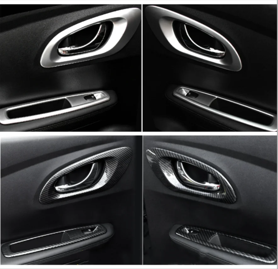 

For Renault Kadjar 2016 2017 2018 2019 ABS Interior Moulding Accessories Matte Interior Refit Kit Inner Handle Bowl Cover Trim