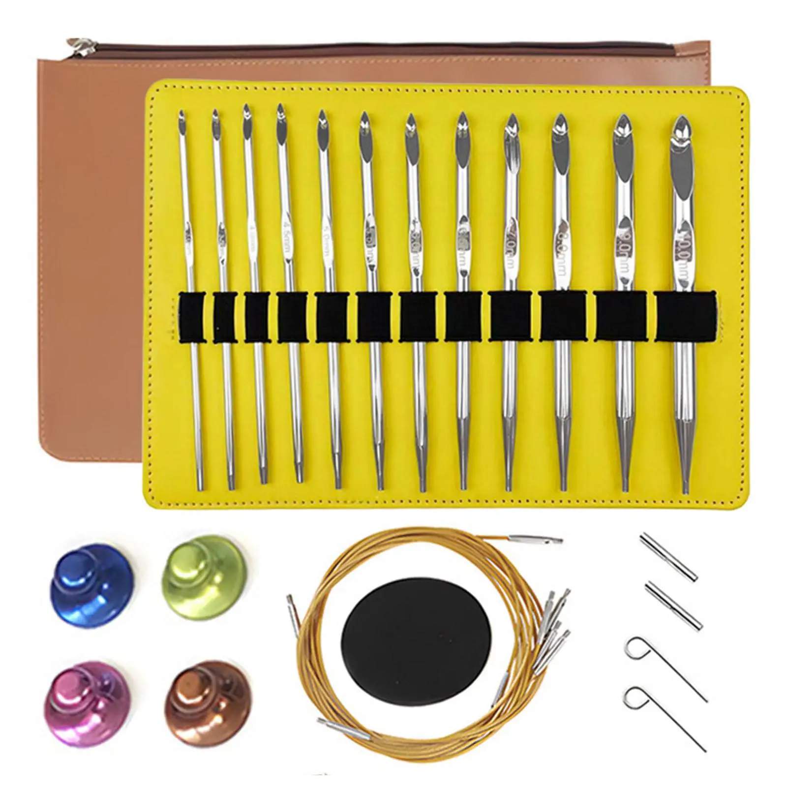 Circular Knitting Needle Set Knitting Craft Tool for Knitter Socks Quilting