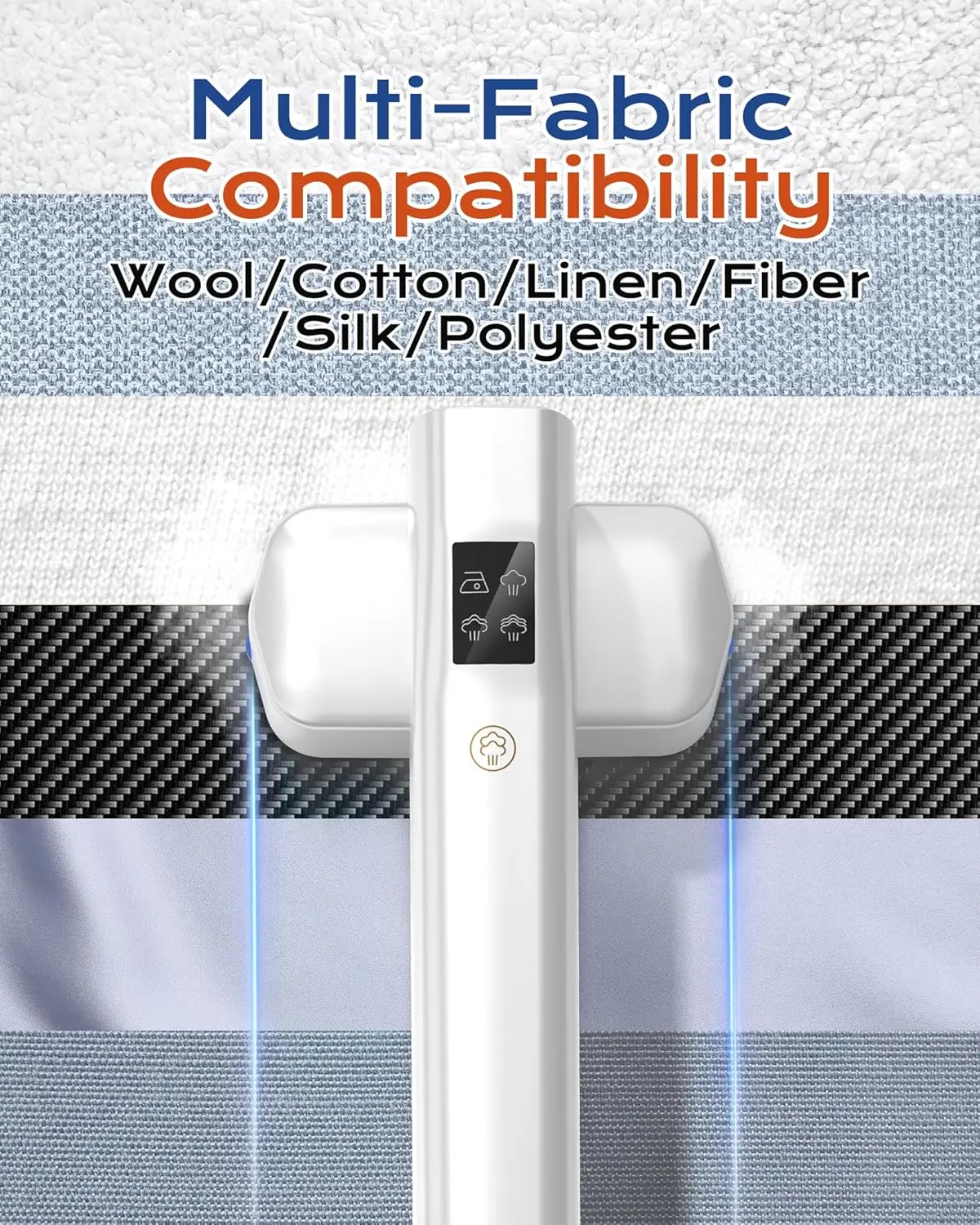 مكواة بخار للملابس، مكواة بخار محمولة للسفر، مزيل تجاعيد الملابس لبخار الملابس، 1100 وات قوية 2 في 1