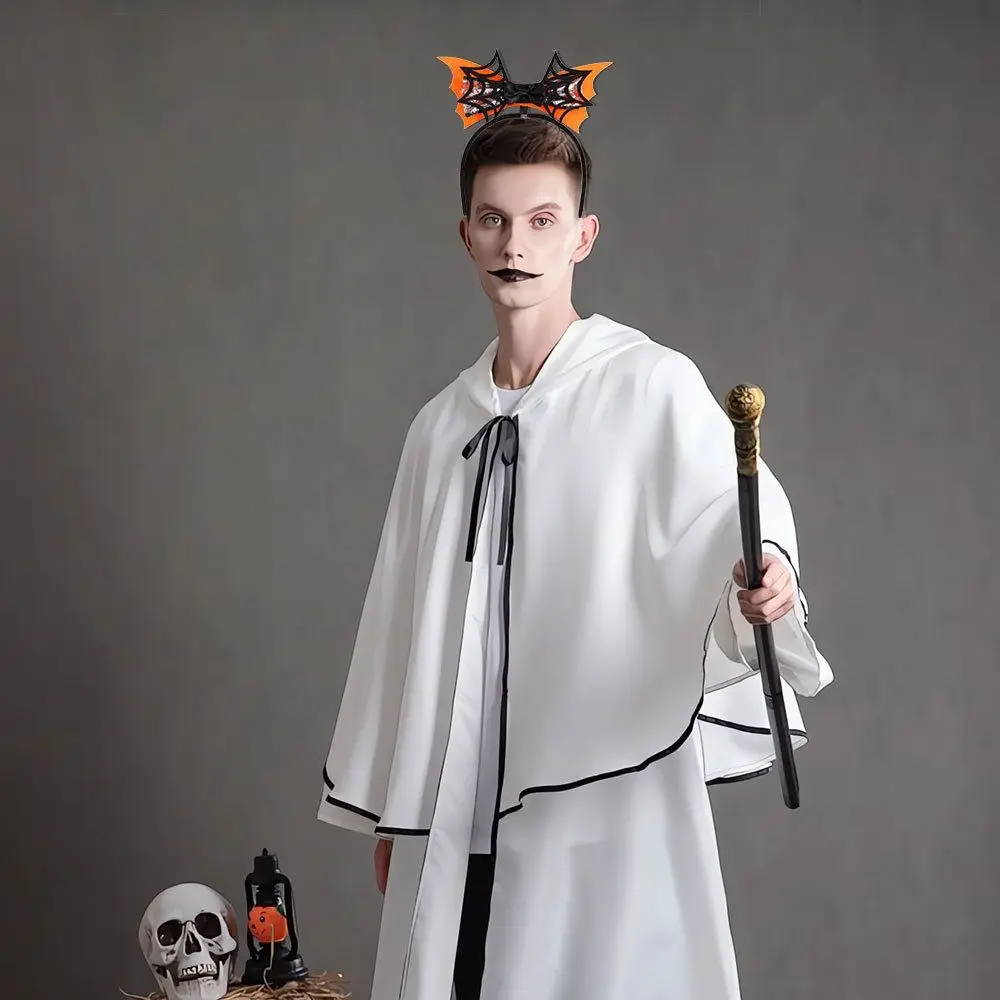 Модная повязка на голову с летучими мышами на Хэллоуин, аксессуары для волос «сделай сам», головные уборы, повязки для волос с тыквой, нескользящая повязка на голову с паутиной, детская/