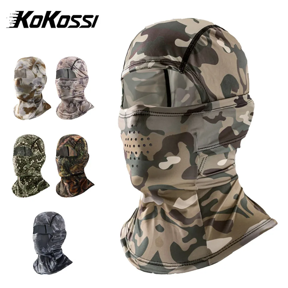 AliExpress NONE KoKossi Spring Summer Hiking Scarves Mask Balaclava Breathable High Elastic Tactical Hood Hiking Cycling Full Head Wrap Unisex