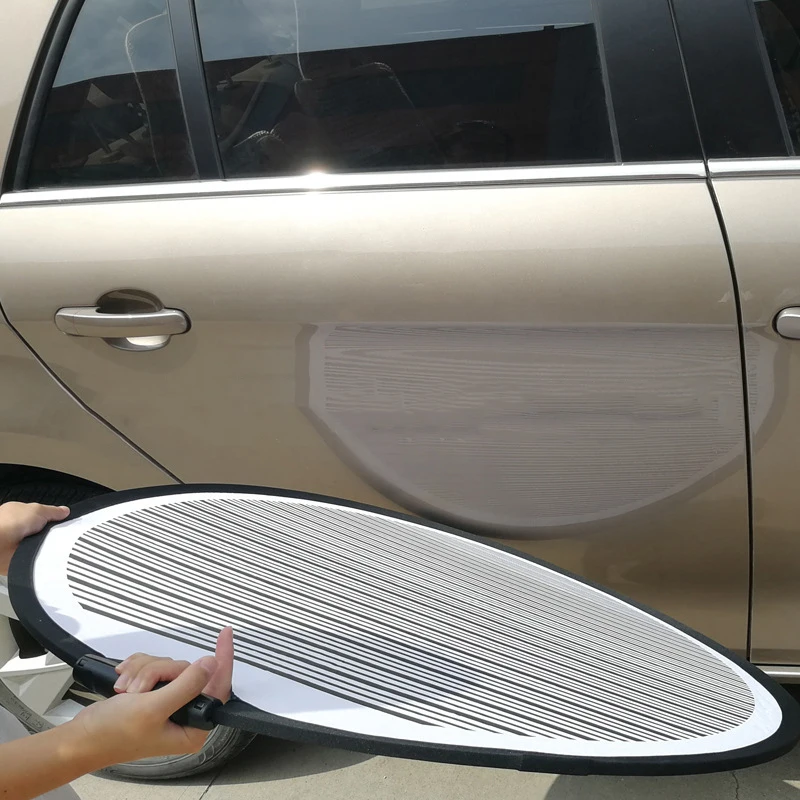 Car Dent Reflector Flexible Reflector Board Panel with Striped Design Vehicles Body Repair Tools for Suv Trucks Off-Road Vehicle