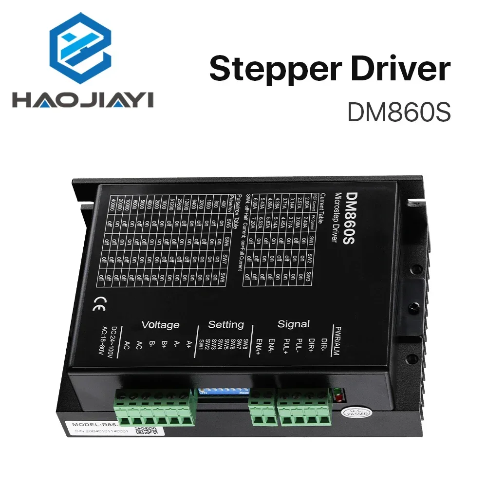 2-Phase Stepper Driver DM860S Supply Voltage 18-80VAC & 24-100VDC Output 2.4-7.2A Current